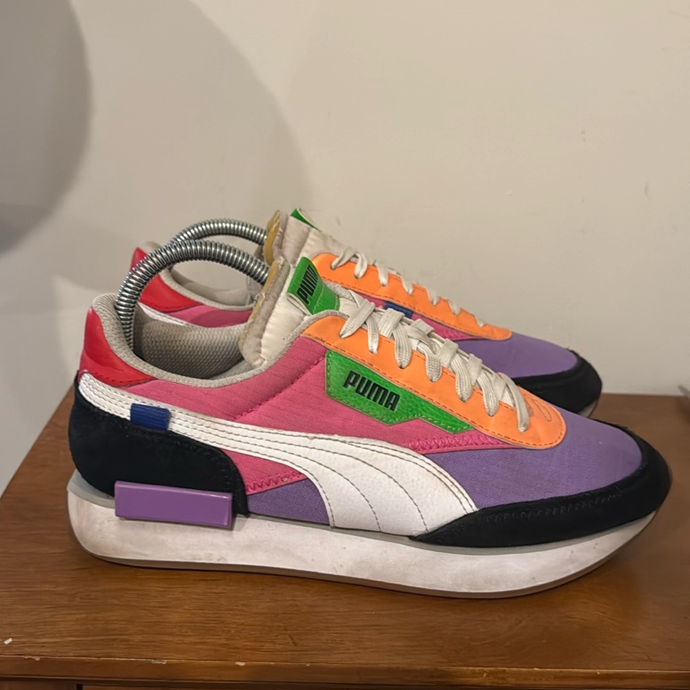 Puma Womens Future Rider Play On Multicolor Shoes 373792-03 US Size 10